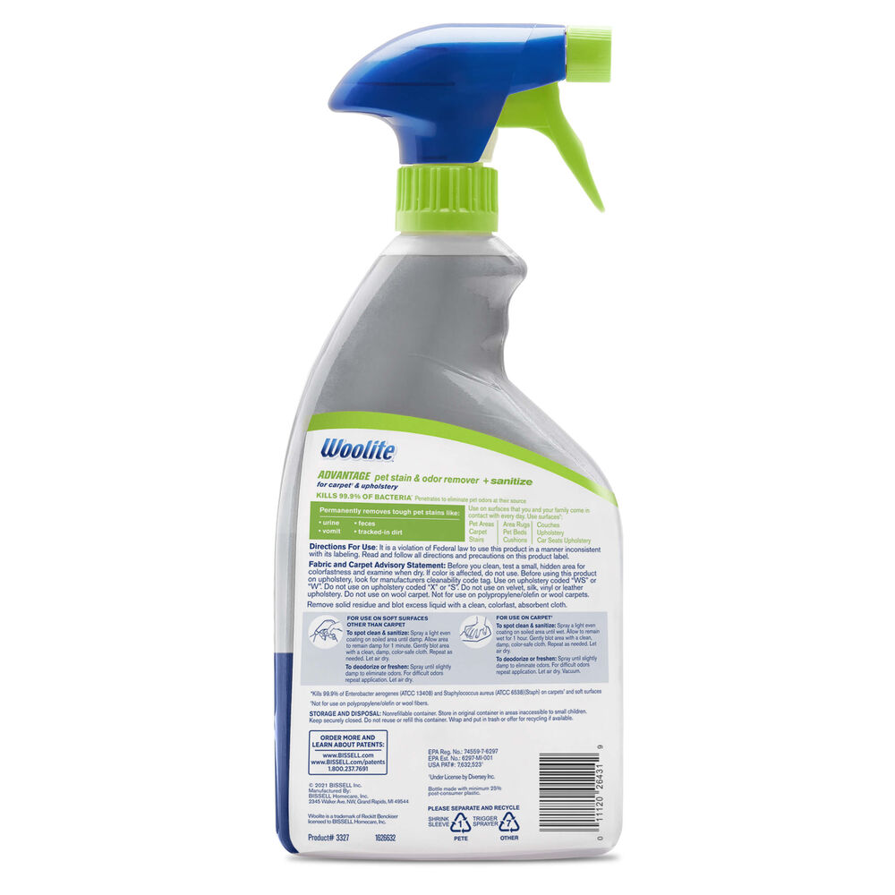 Woolite Advantage Pet Stain & Odor Remover + Sanitize 3327